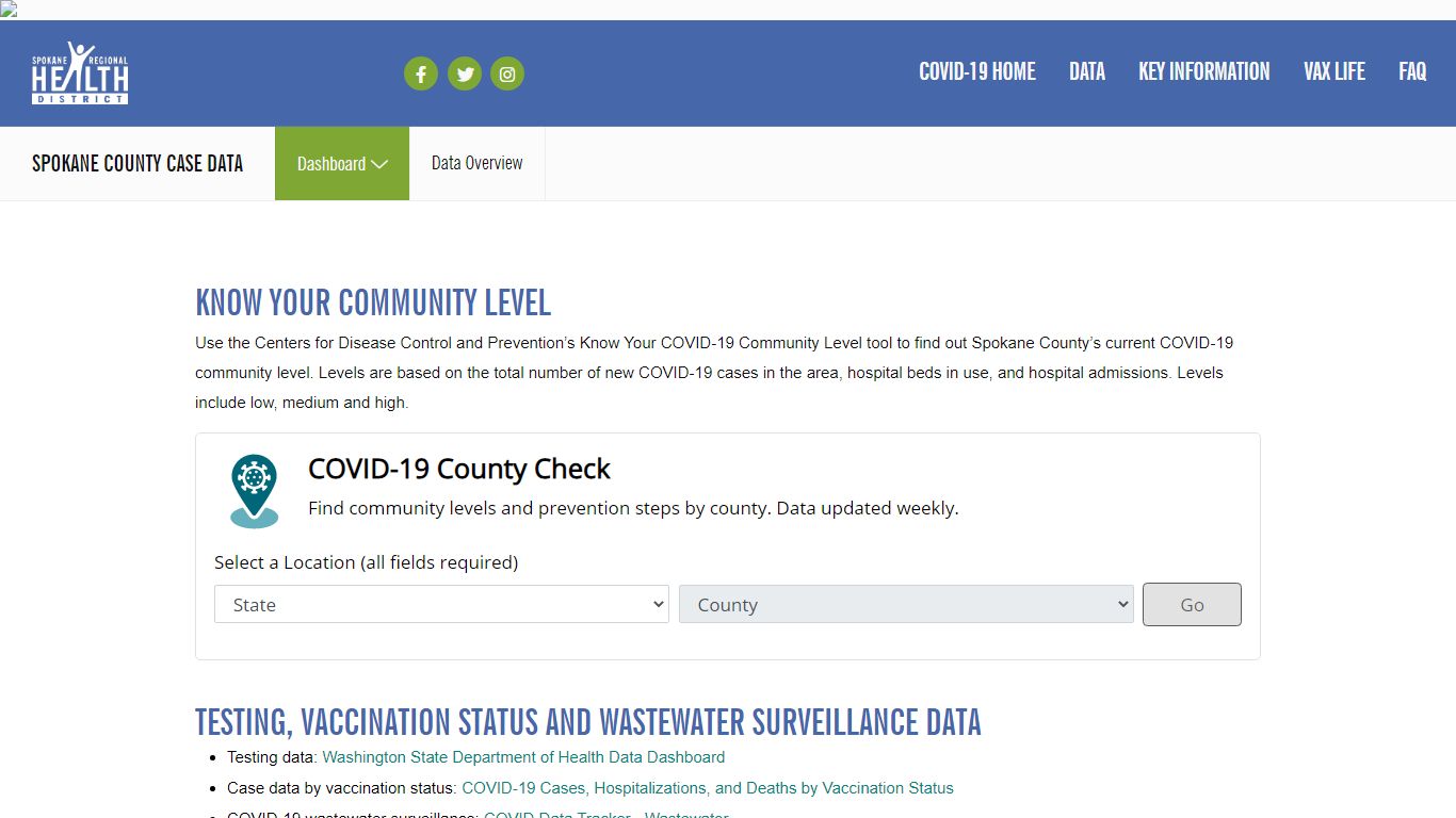 Spokane County Case Data | Spokane Regional Health District - SRHD